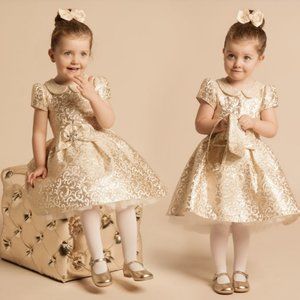 Romano gold princess dress - girls 4 NEW